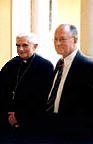 Two Leaders of the Novus Ordo Sect, Anti-Pope Benedict XVI and Michael Davies