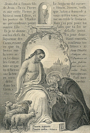 The First Pope, St. Peter, Receiving The Keys to the Kingdom of Heaven from Our Blessed Lord